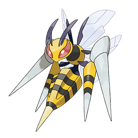 Beedrill Mega official artwork