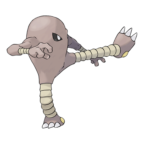 Hitmonlee official artwork