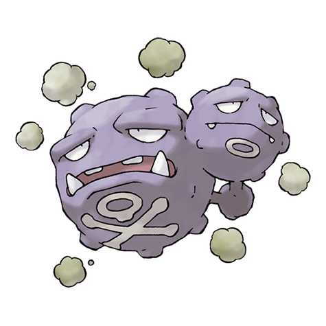 Weezing official artwork