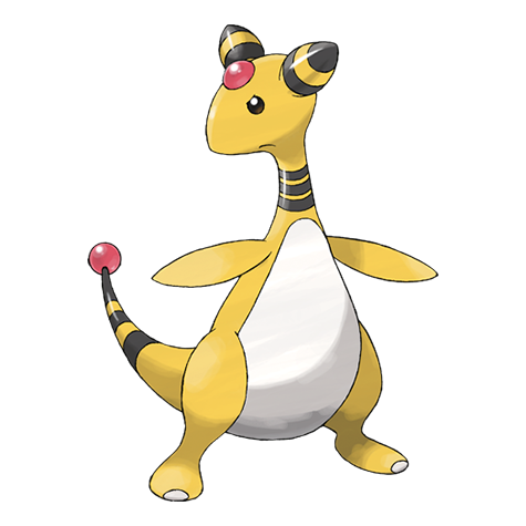 Ampharos official artwork