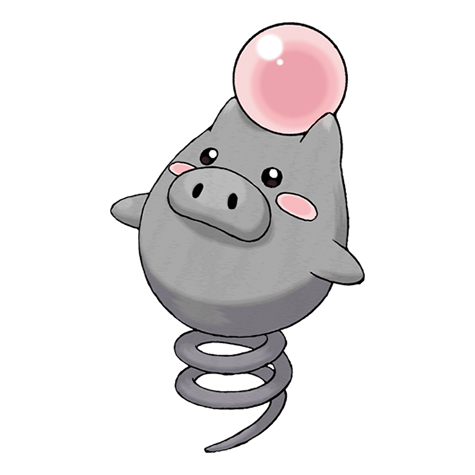Spoink official artwork