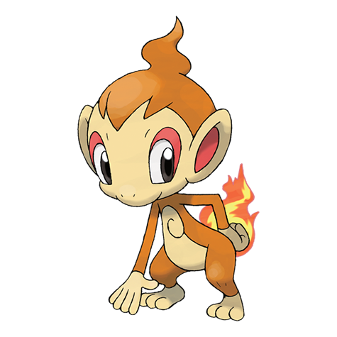 Chimchar official artwork
