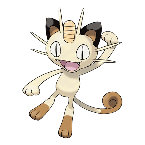 Meowth official artwork