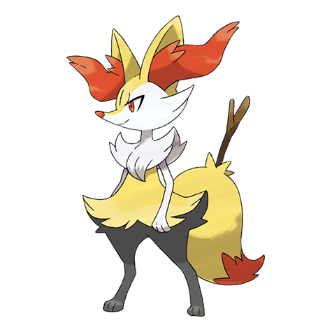 Braixen official artwork