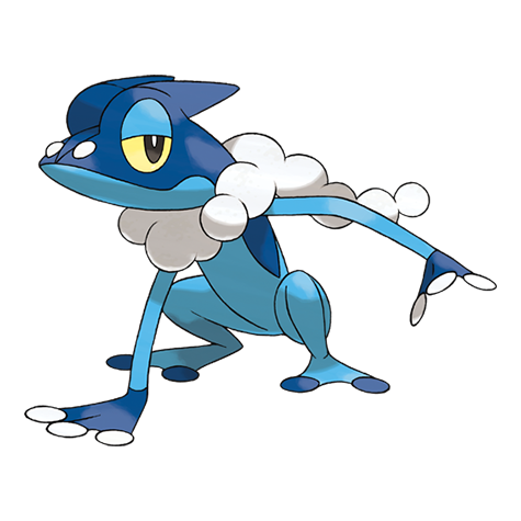 Frogadier official artwork