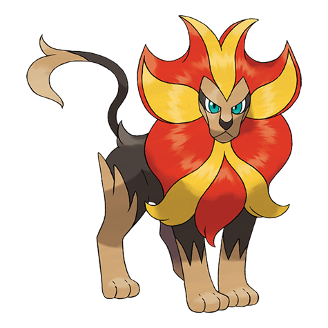 Pyroar official artwork