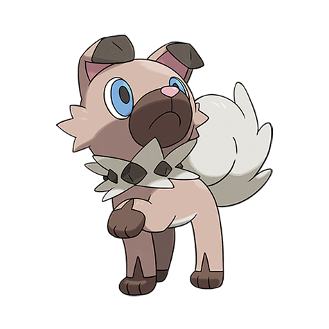 Rockruff official artwork