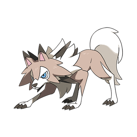 Lycanroc Midday official artwork