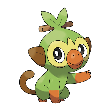 Grookey official artwork